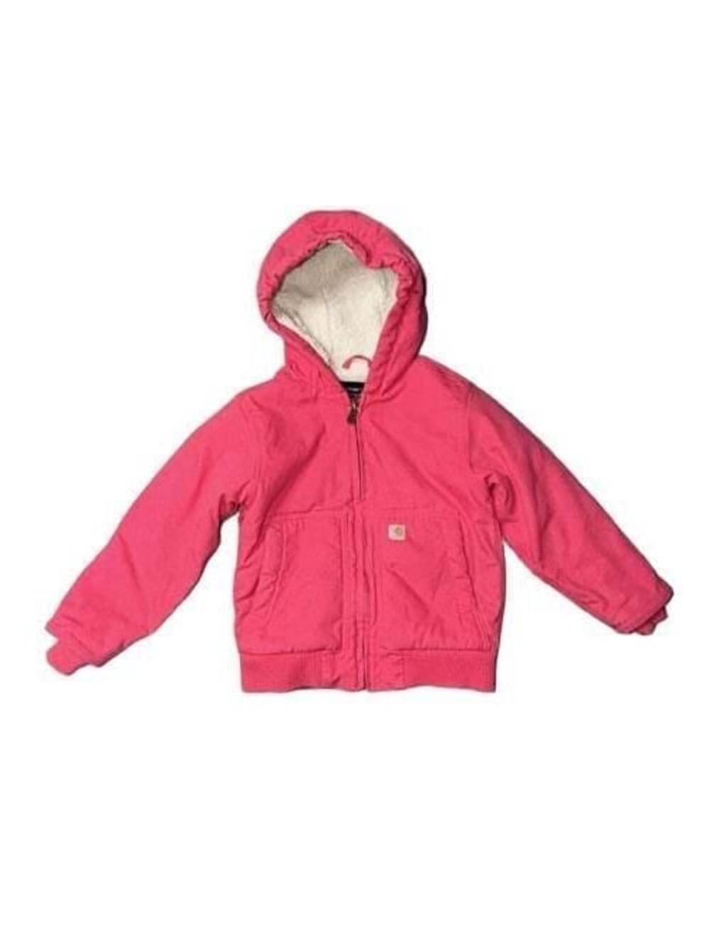 Carhartt Girls Sherpa-Lined Canvas Active Jacket Model OJ9564-G Pink